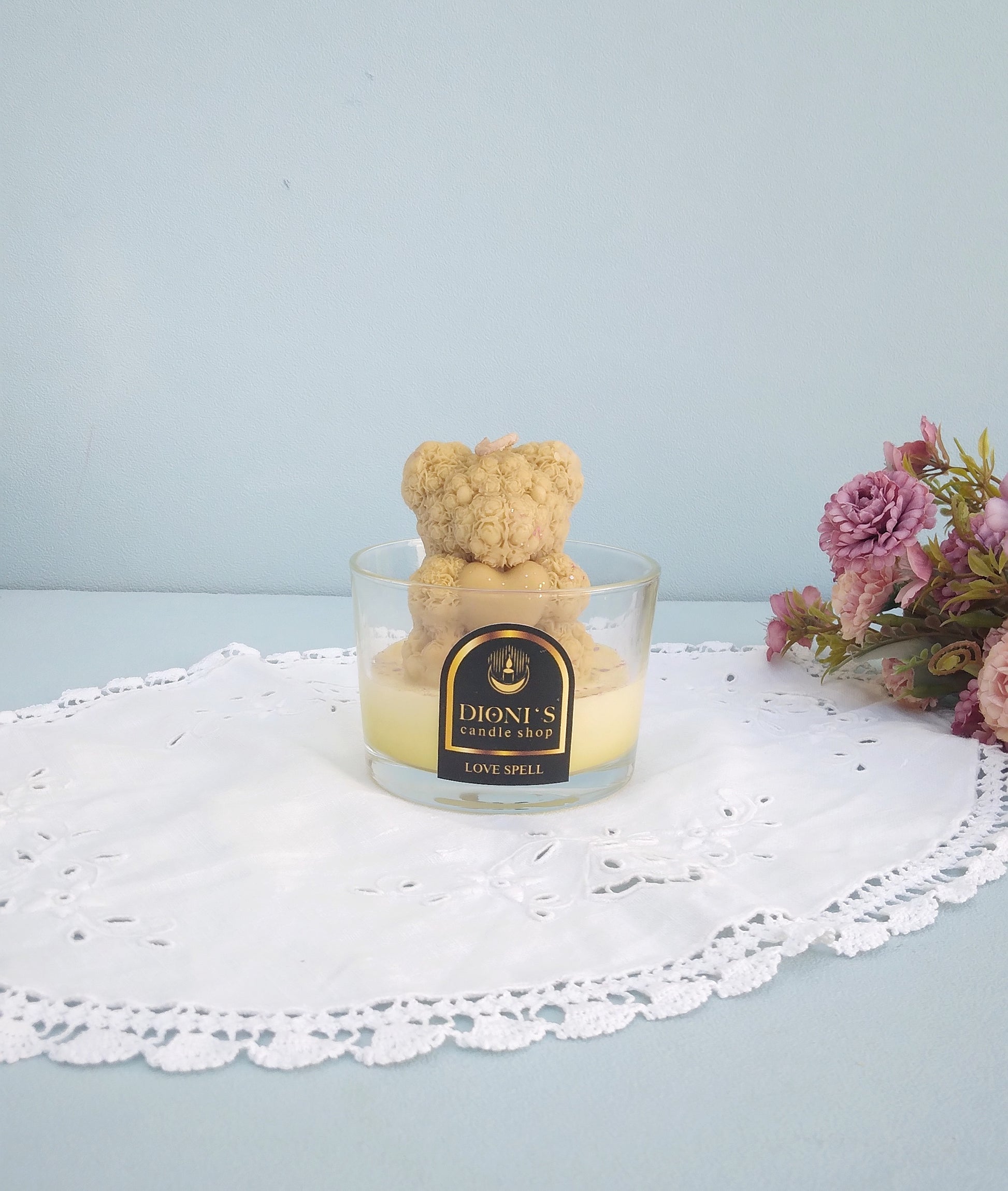 Rose Bear Soy Candle