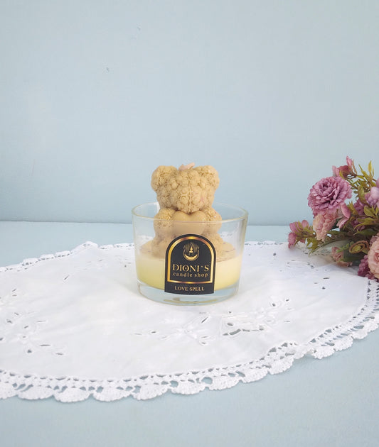 Rose Bear Soy Candle