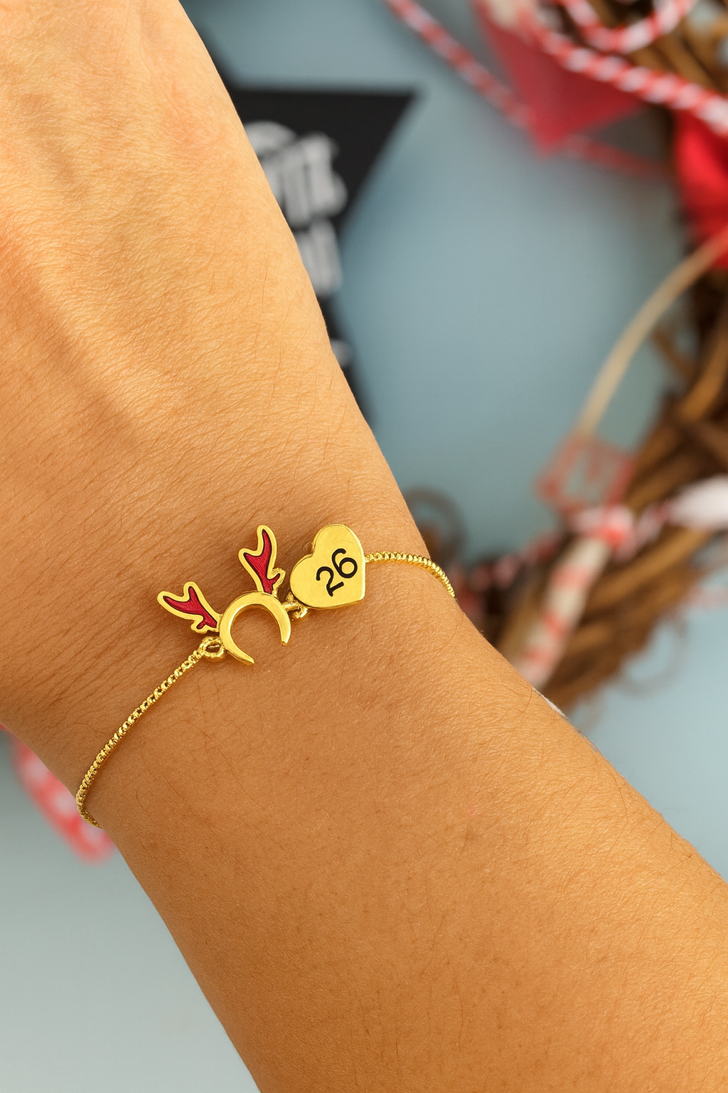 2026 Γούρι Βραχιολάκι Τάρανδος