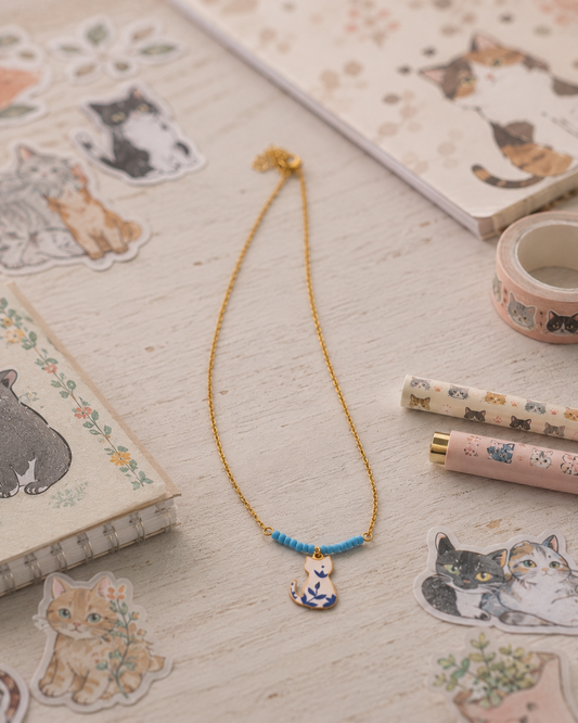 Colorful Cat Necklace