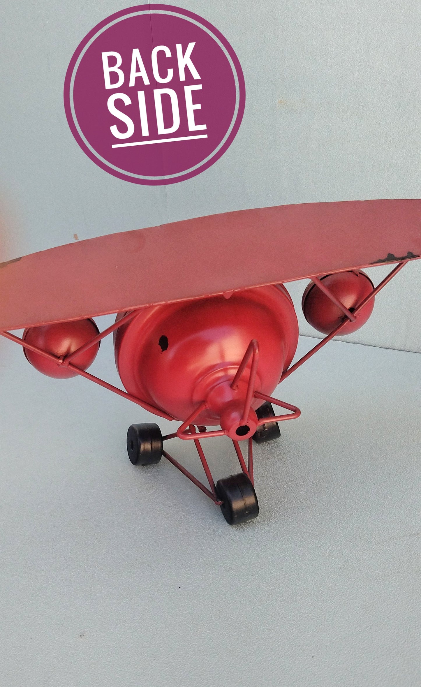Airplane Metal Desk Clock