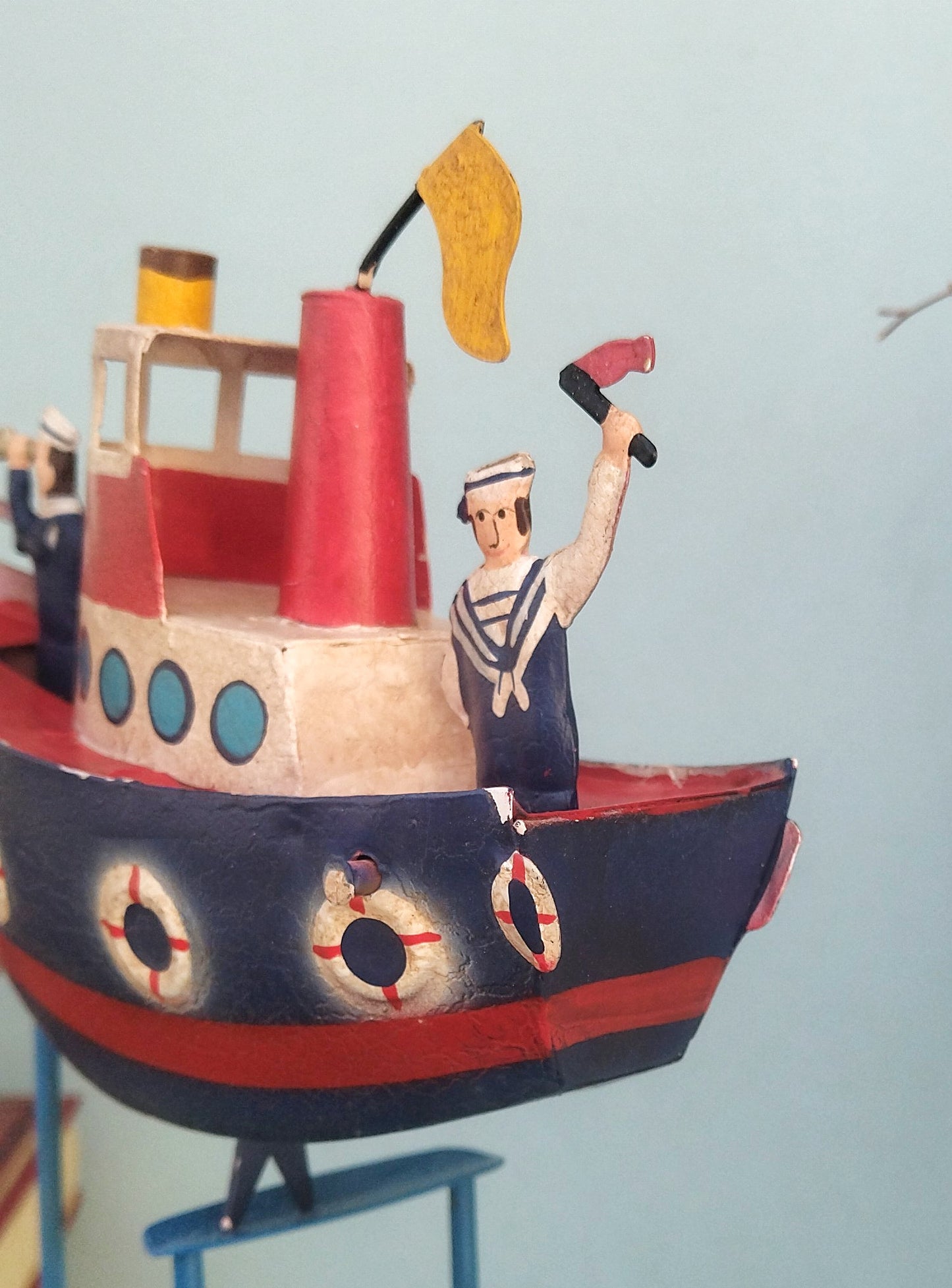 Vintage Aesthetic Pendulum Toy, Coastal Theme Baby Shower Centerpiece