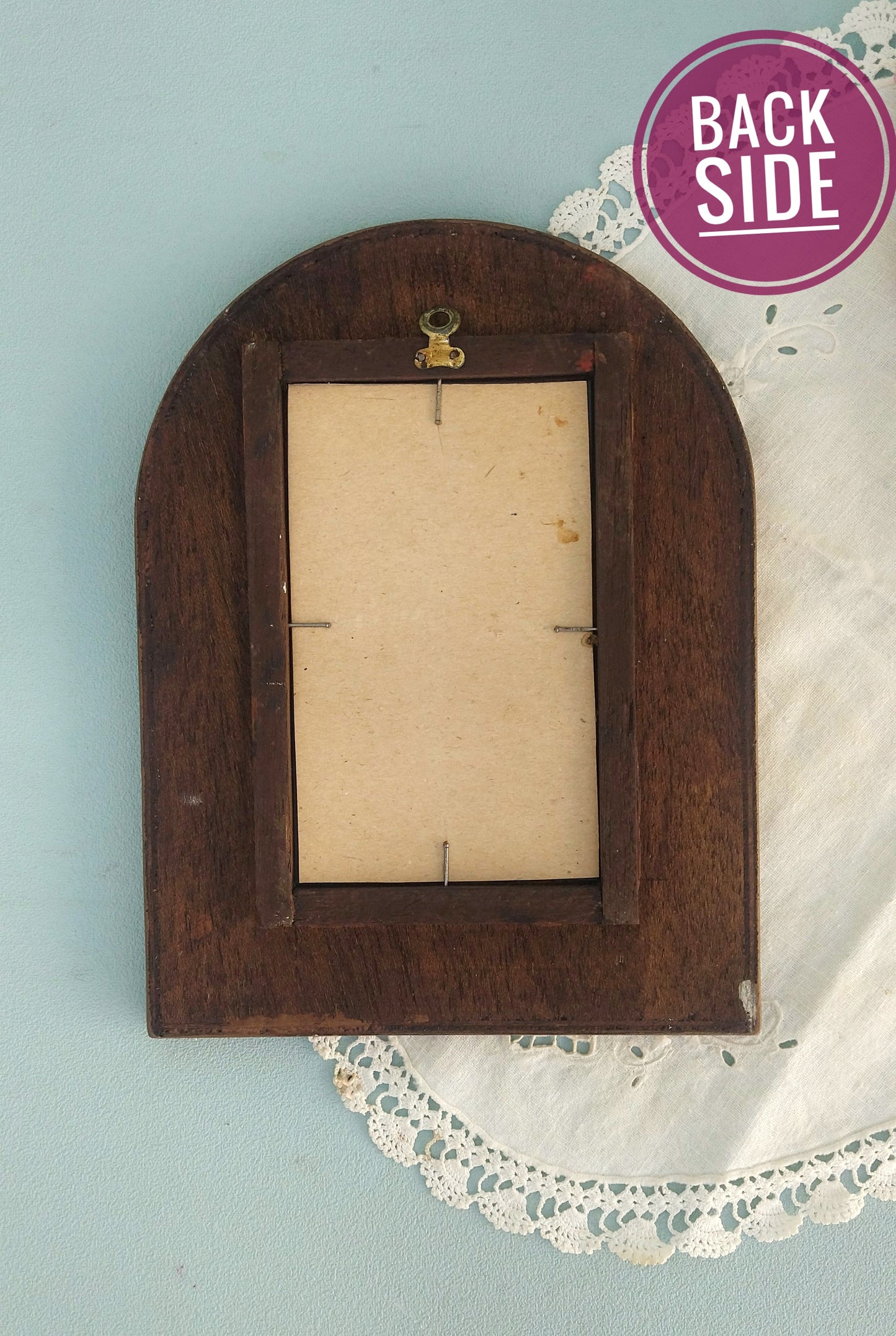 Small Stained Glass Wall Mirror, Stained Glass Accent Mirror