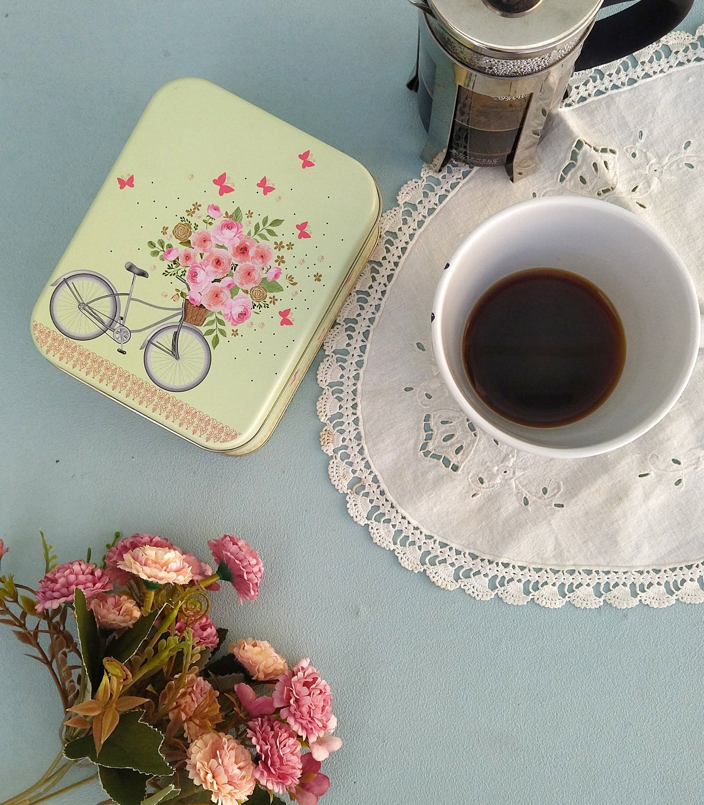 Cookies And Snacks Tin Box, Cute Metal Storage Box For Small Treasures