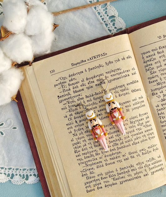 Pink Nutcracker Earrings