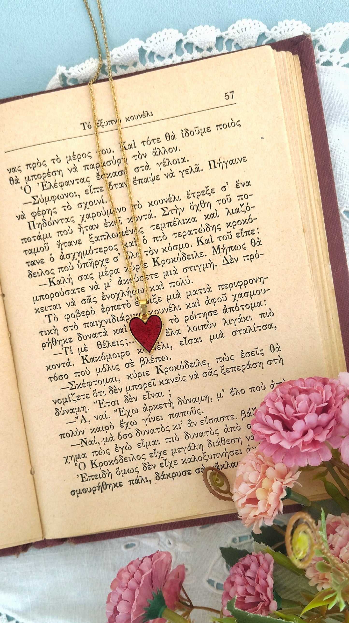 Red Heart Necklace