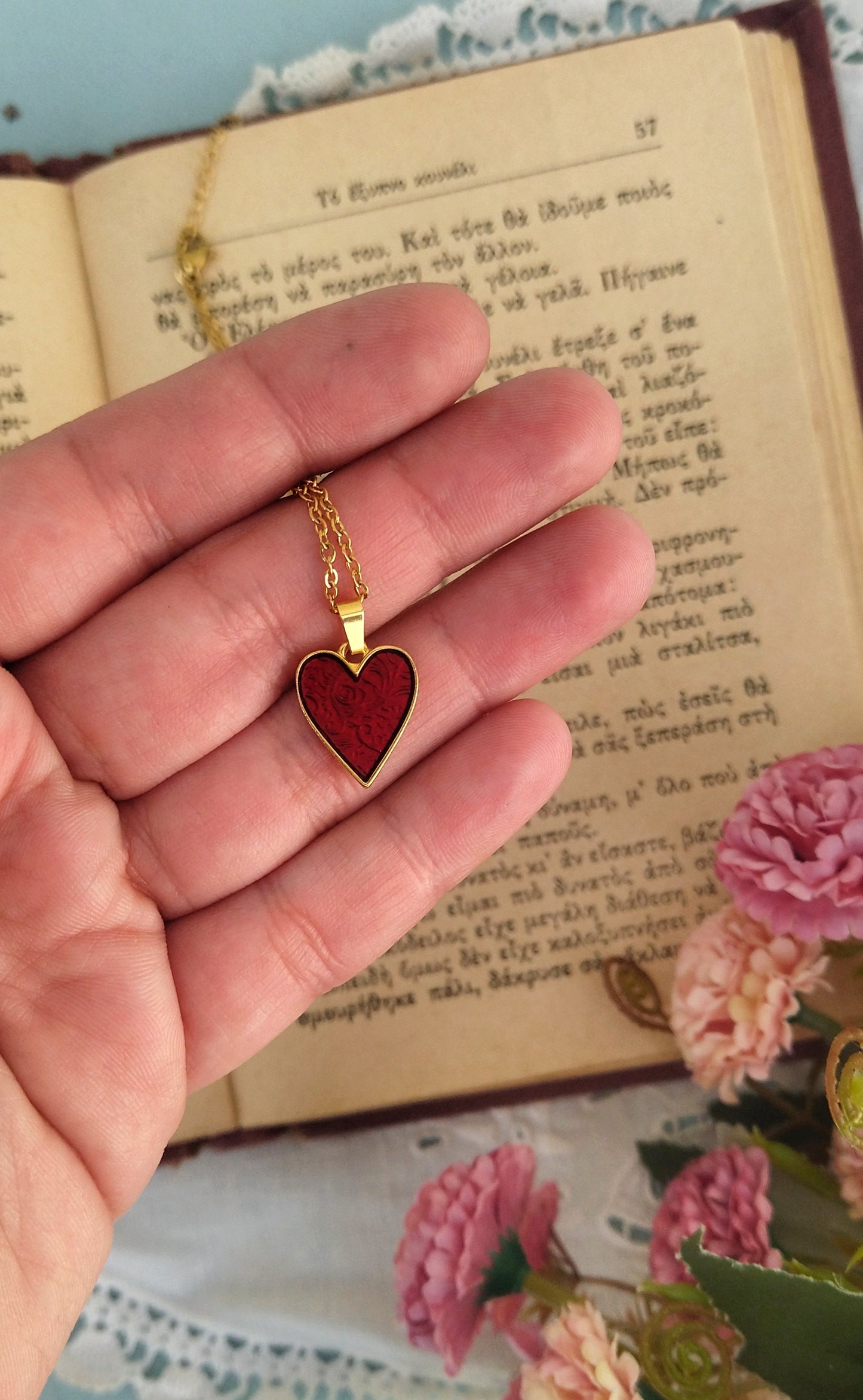 Red Heart Necklace