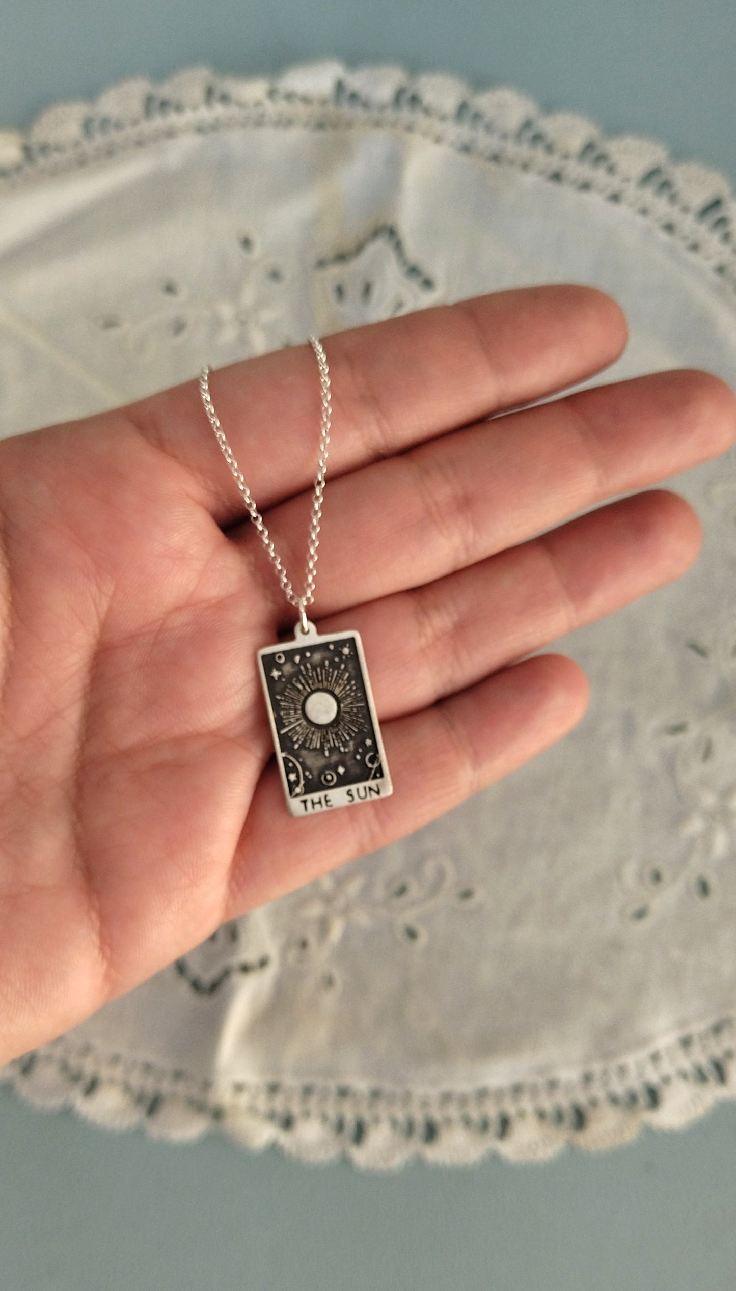 "The Sun" Tarot Card Necklace