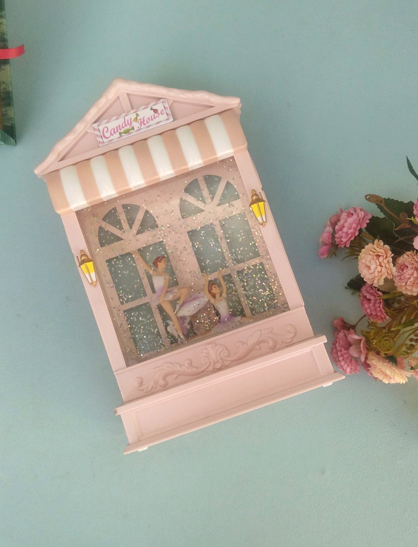 Ballerina Music Box, Snow Globe Light Box With 5 Melodies