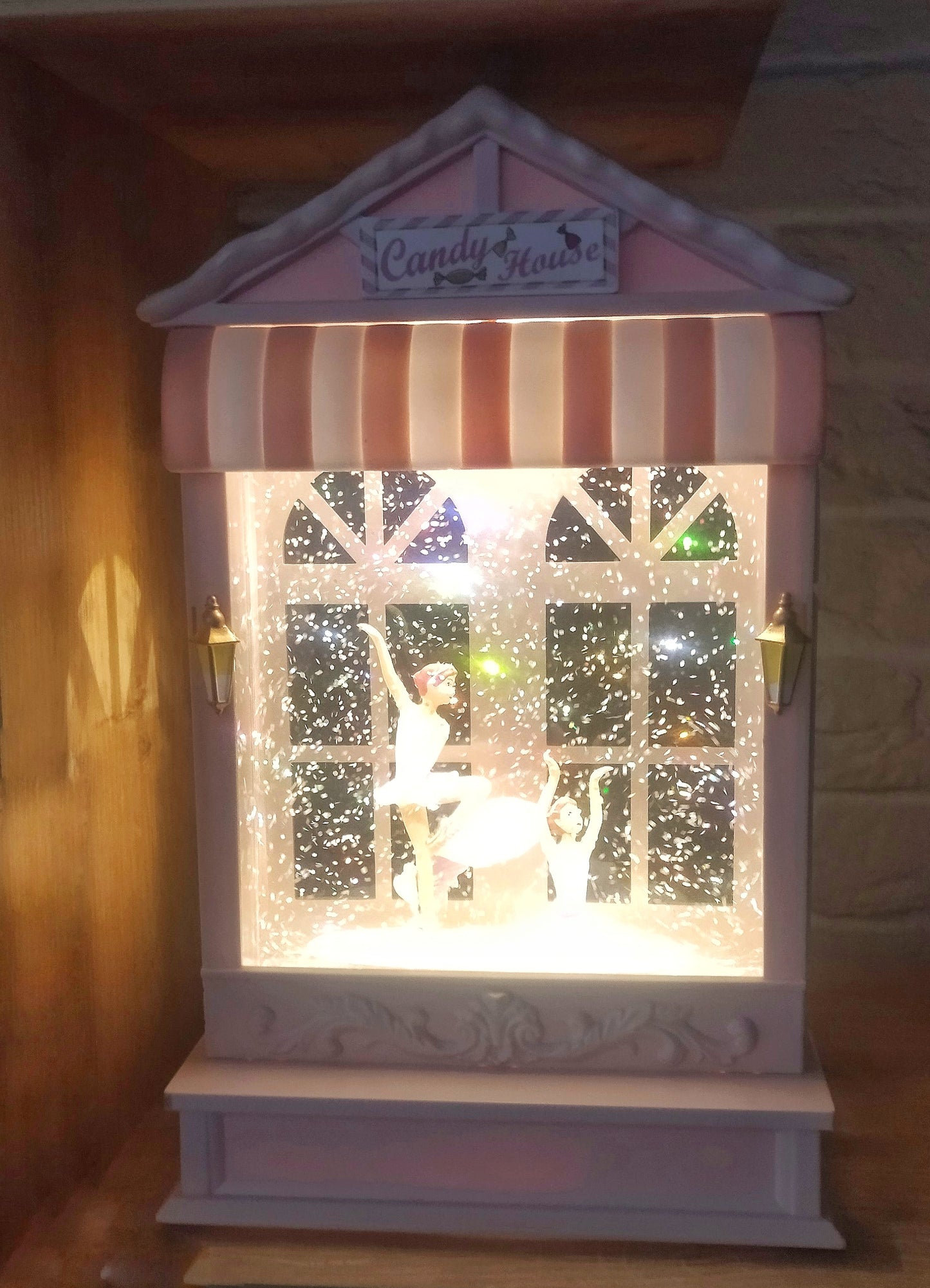 Ballerina Music Box, Snow Globe Light Box With 5 Melodies