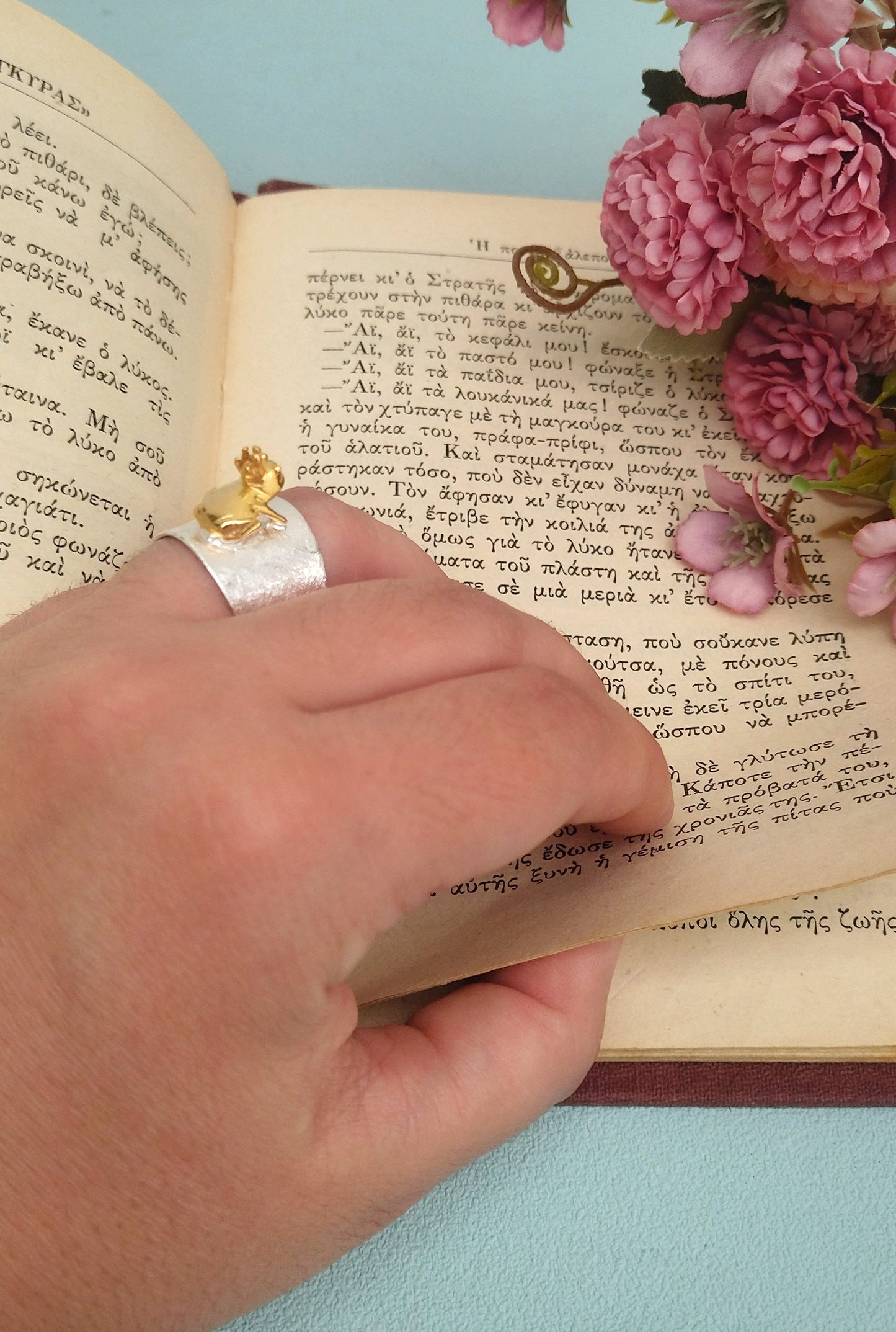 Prince Frog Adjustable Silver Ring, Kiss The Frog Ring