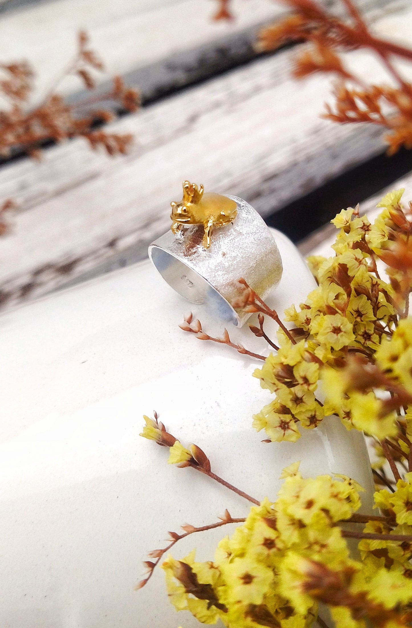 Prince Frog Adjustable Silver Ring, Kiss The Frog Ring