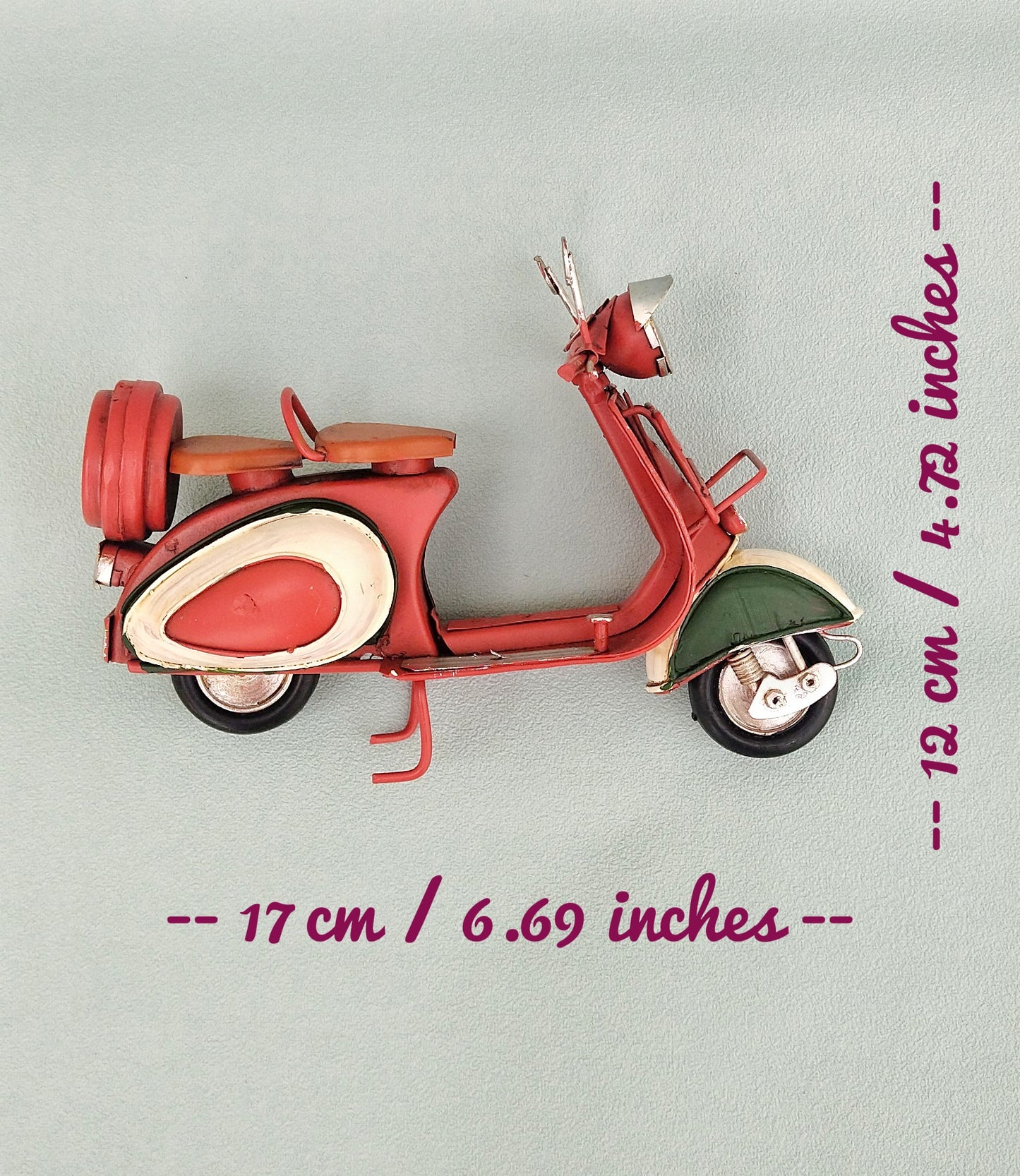 Red Vespa Scooter, Retro Collectible Motorcycle