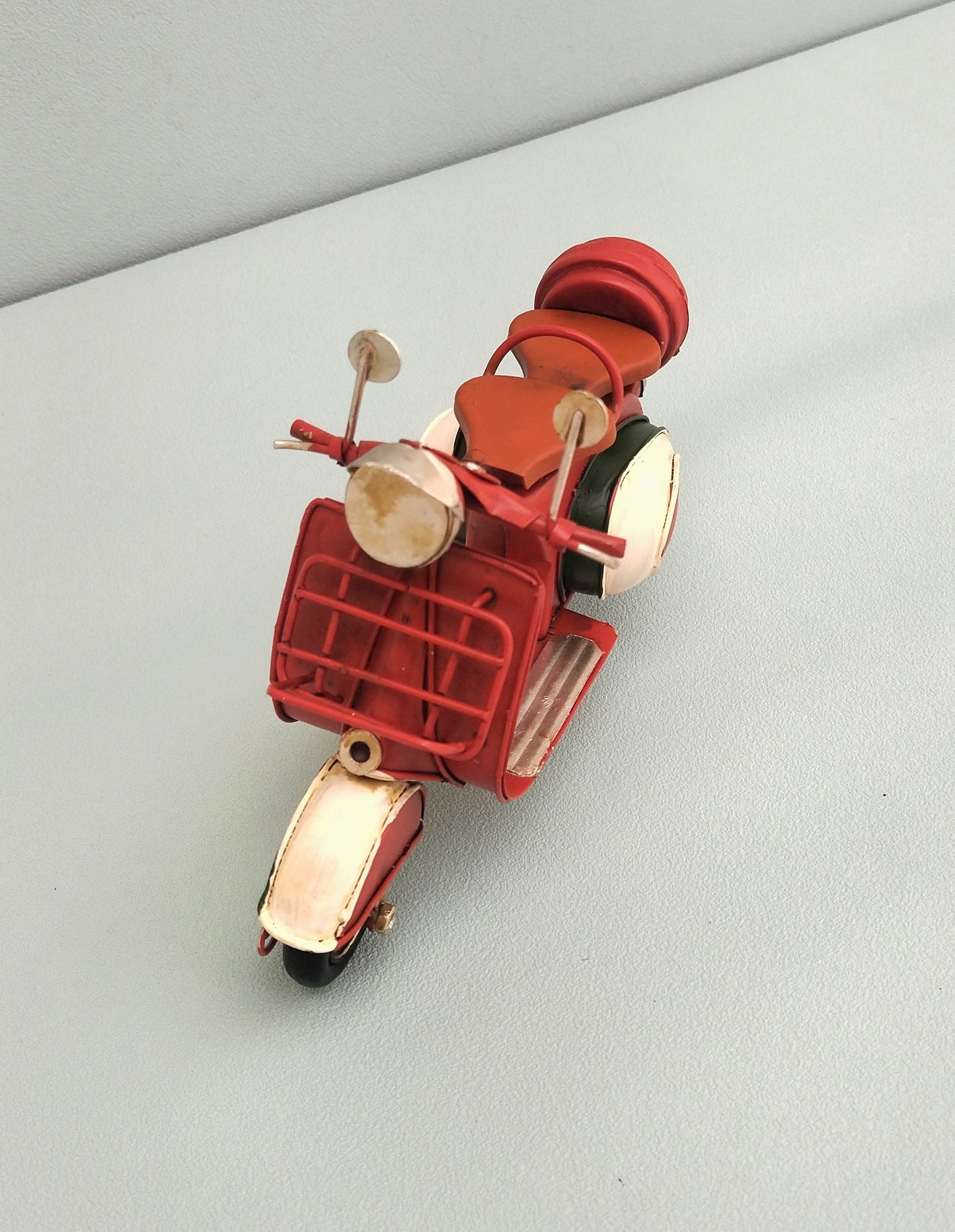 Red Vespa Scooter, Retro Collectible Motorcycle