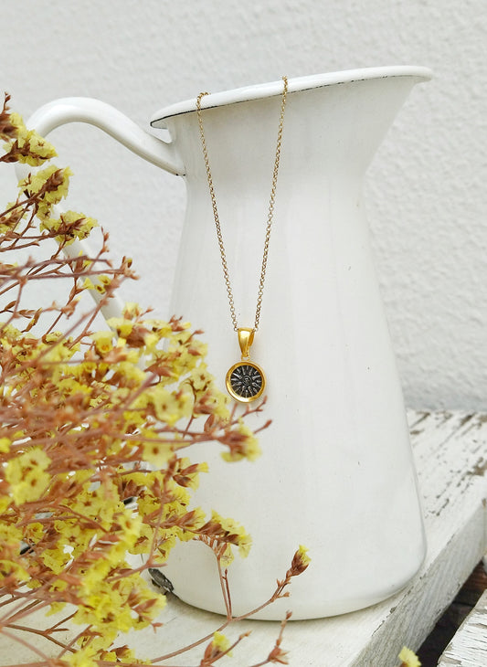 Replica Coin Of Vergina Sun Necklace, Ancient Greek Unisex Jewelry
