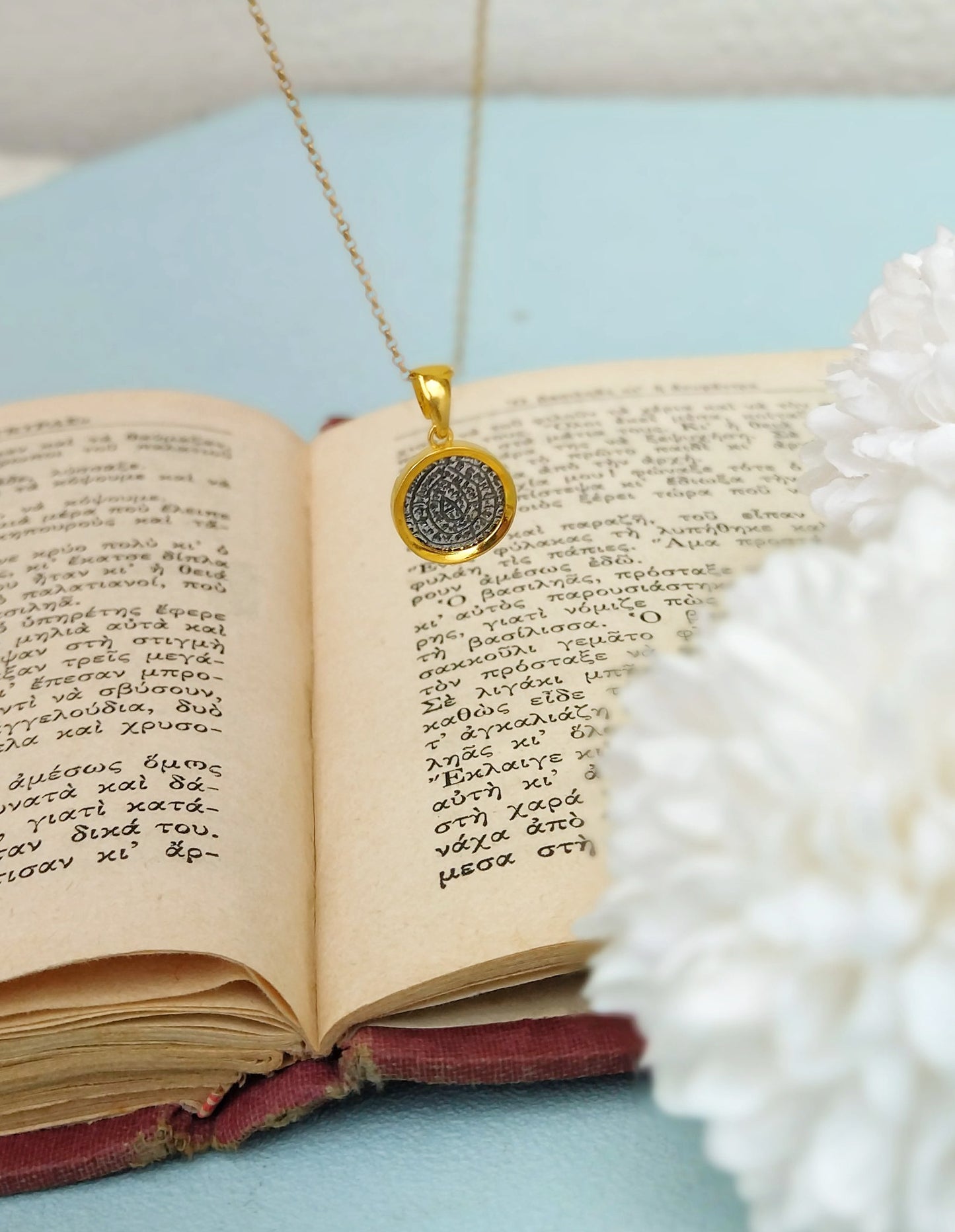 Replica Coin Necklace, Phaistos Disc Necklace