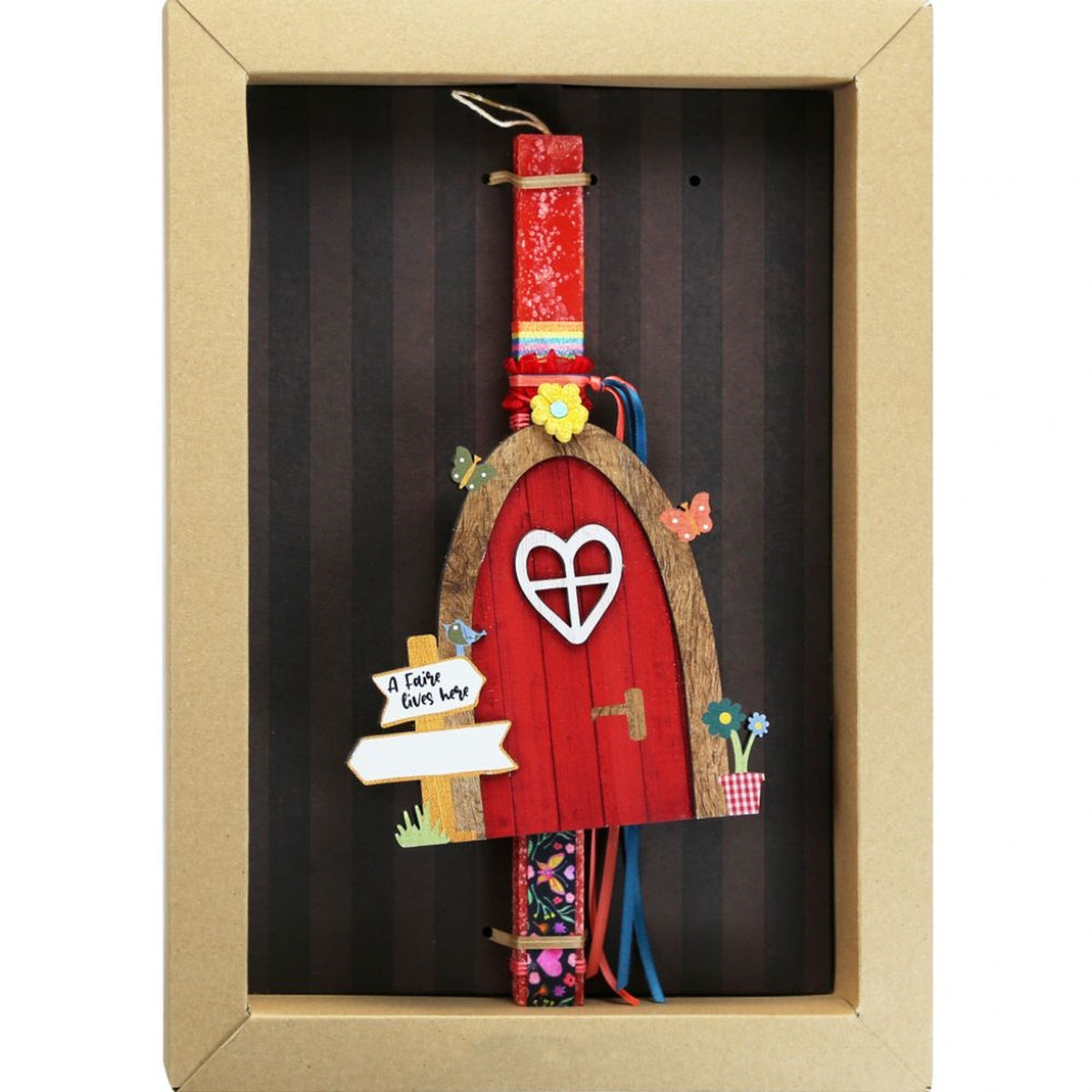 Easter Candle Fairy Door