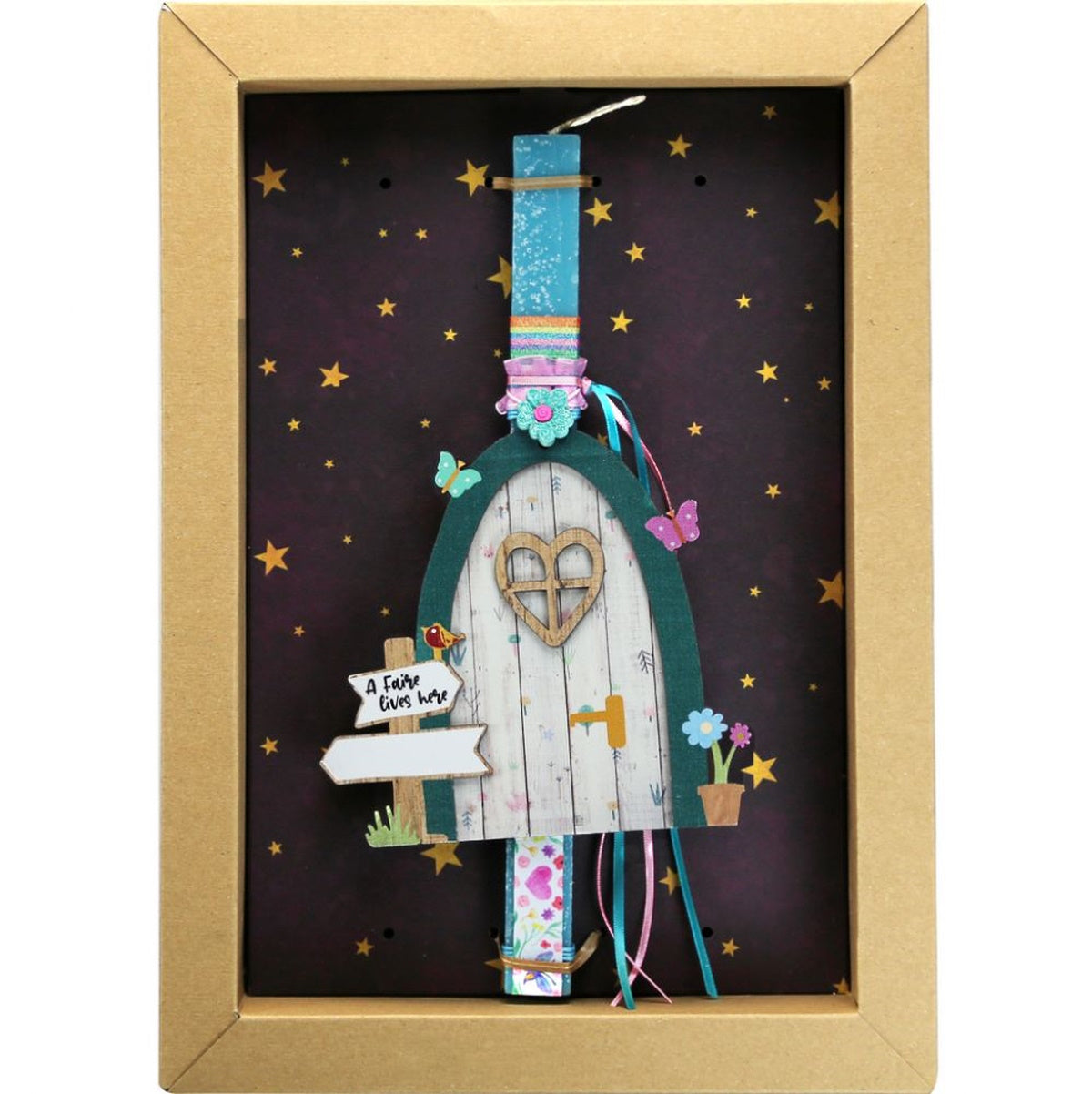 Easter Candle Fairy Door