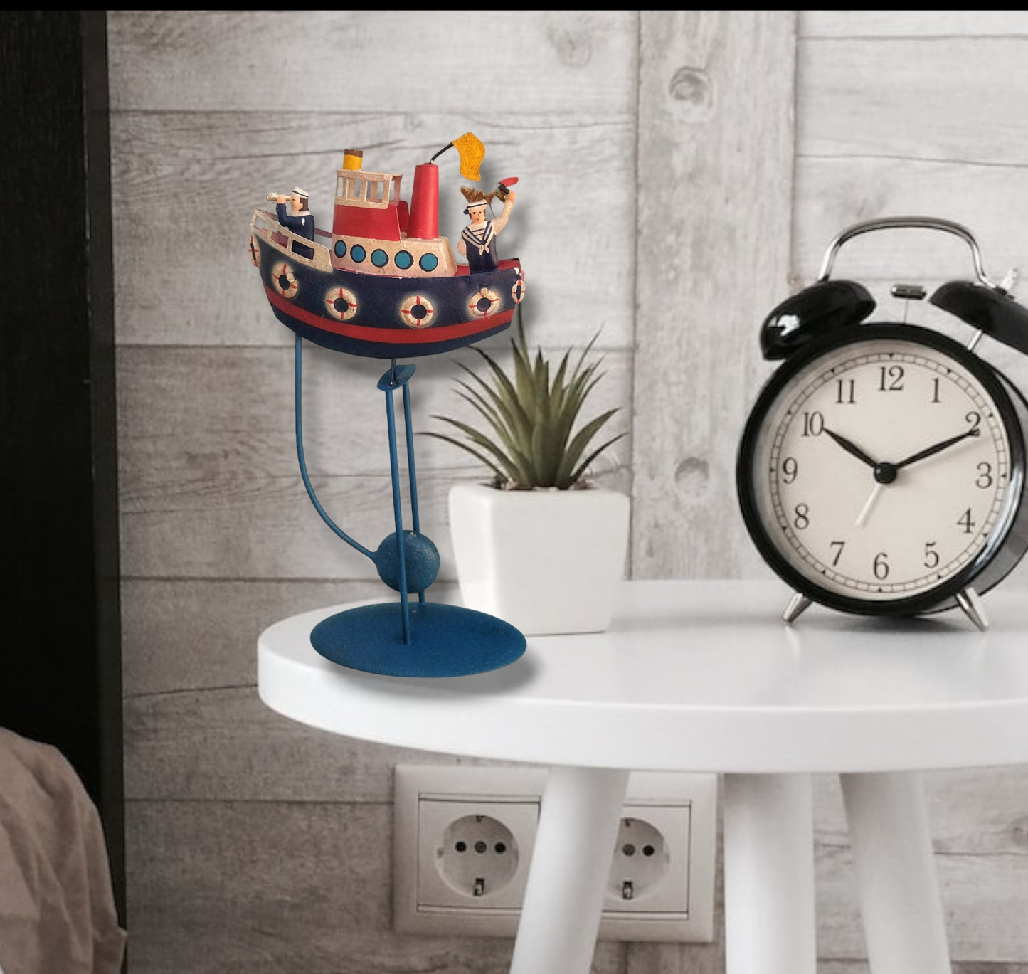 Vintage Aesthetic Pendulum Toy, Coastal Theme Baby Shower Centerpiece