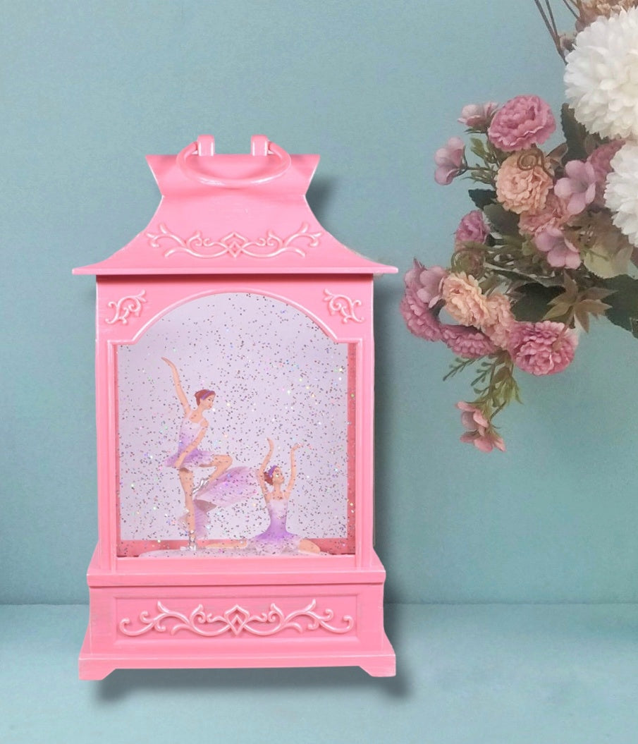 Ballerina Music Box, Snow Globe Light Box With 5 Melodies