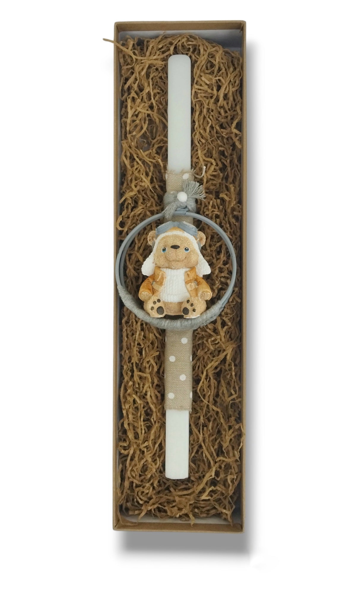 Easter Candle Aviator Bear