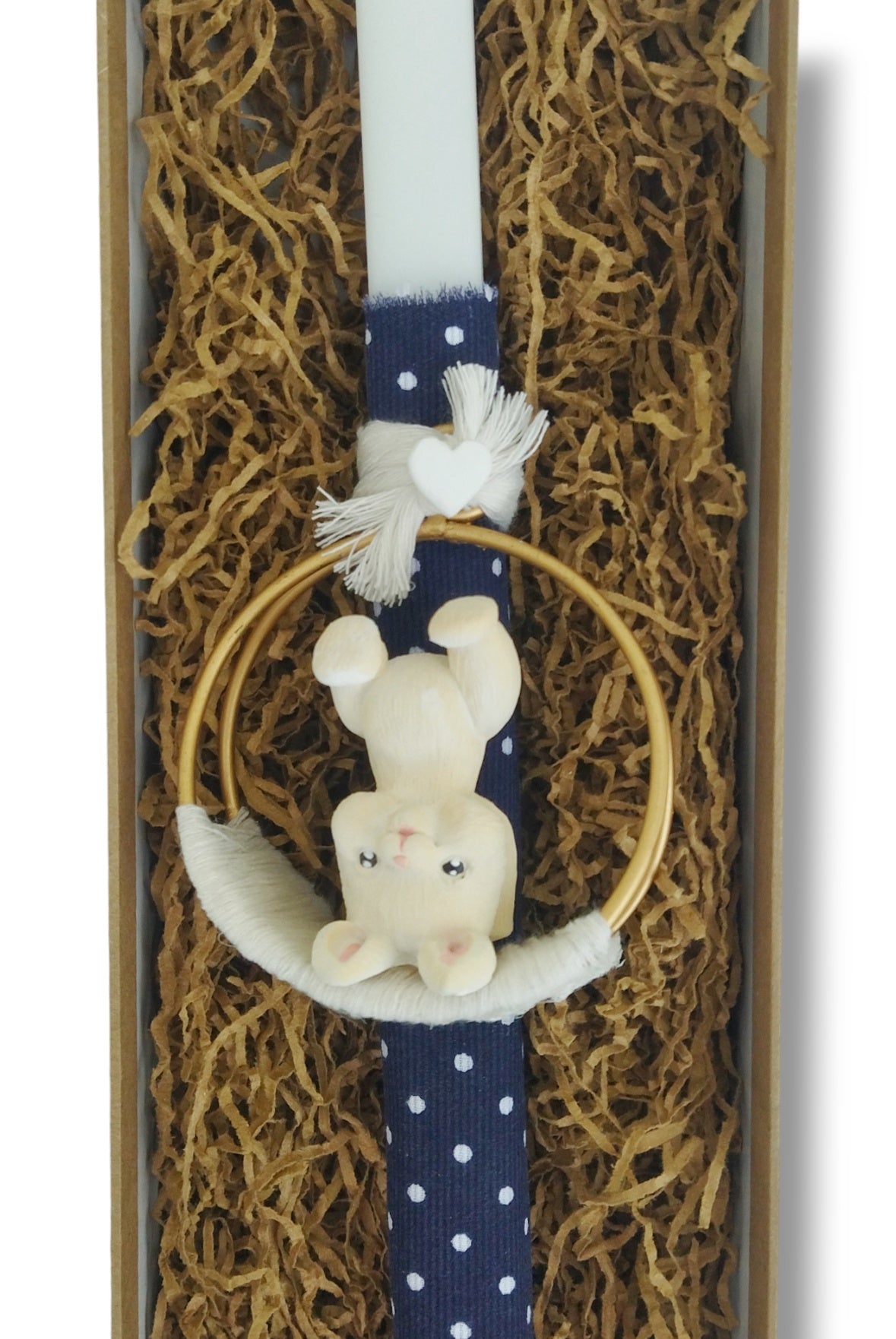 Easter Candle Upside Down Bunny