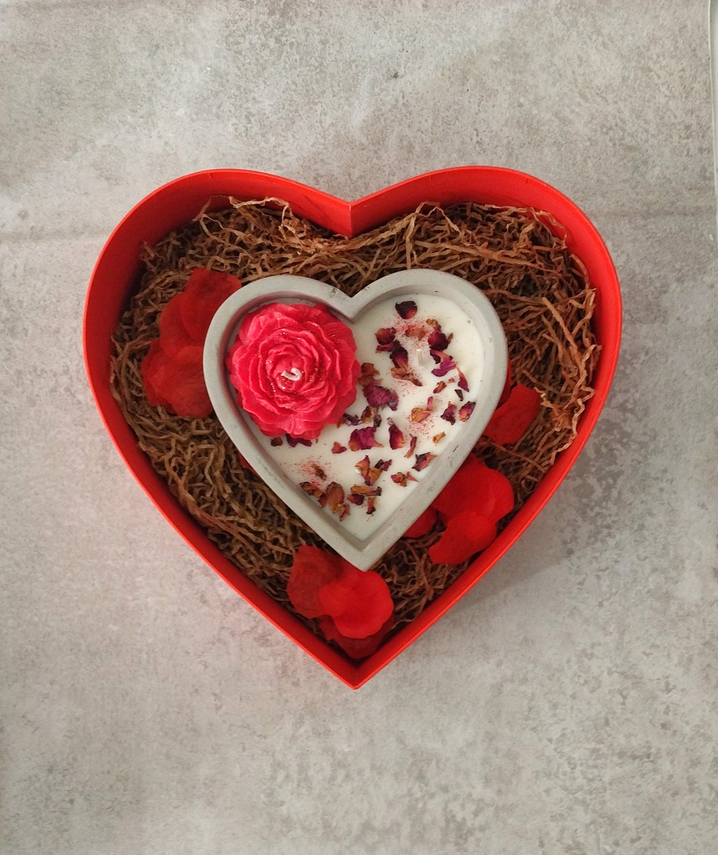 Rose Flower Candle Pot