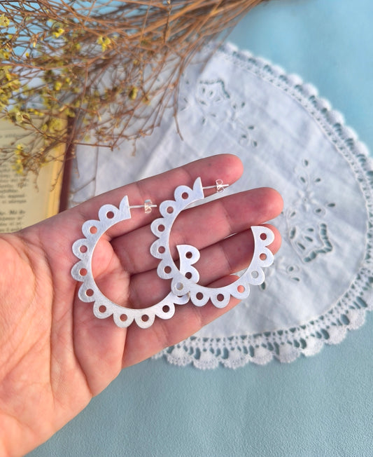 Χρυσοί Δαντελωτοί Κρίκοι