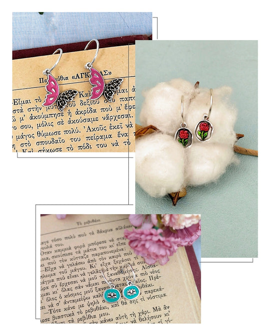 Huggie Hoop Earrings With Interchangeable Charm Hoops