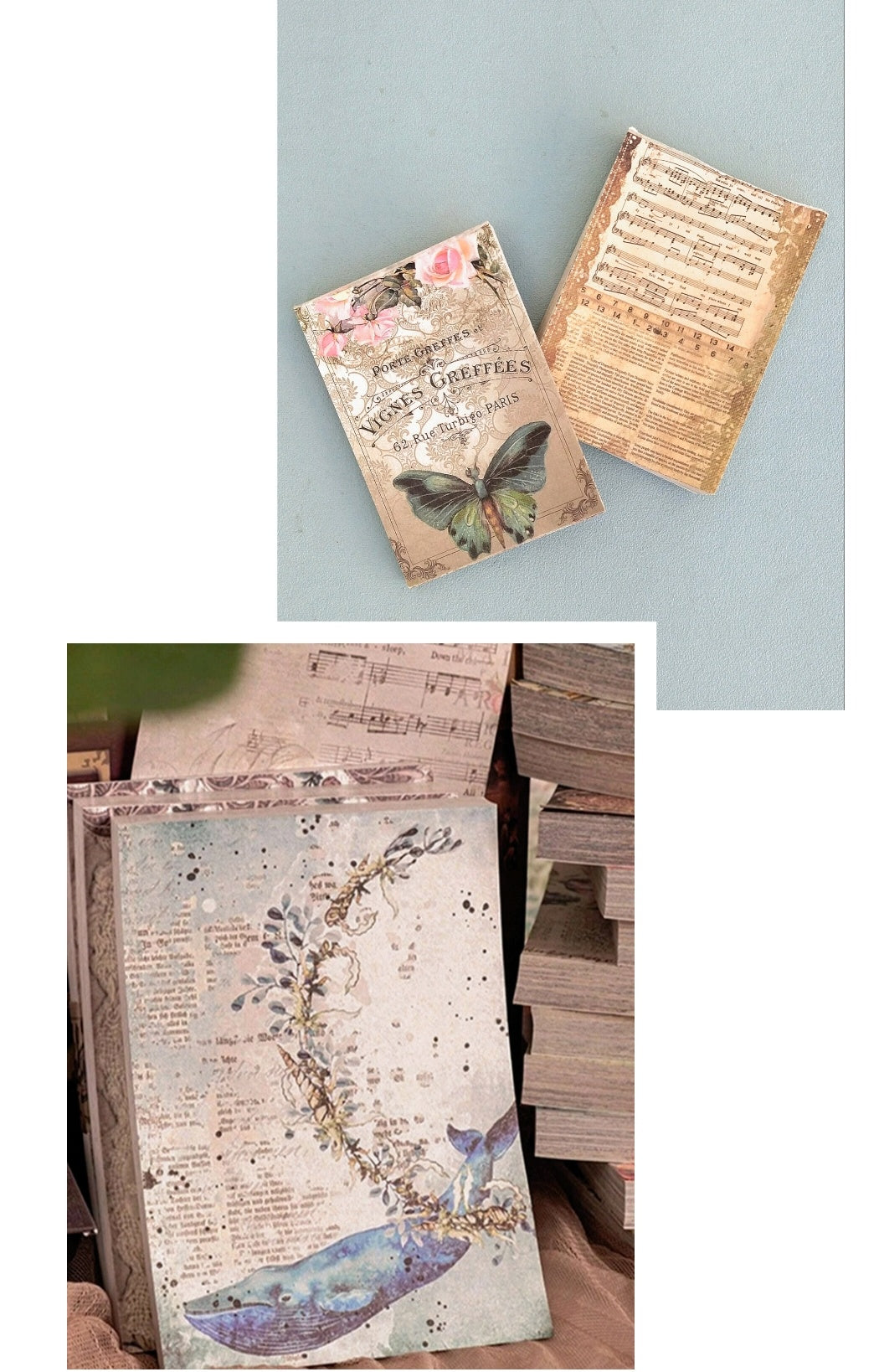 Scrapbooking Starter Kit, Memo Deco Paper And Ephemera Supplies, "Surprise Supplies" Set