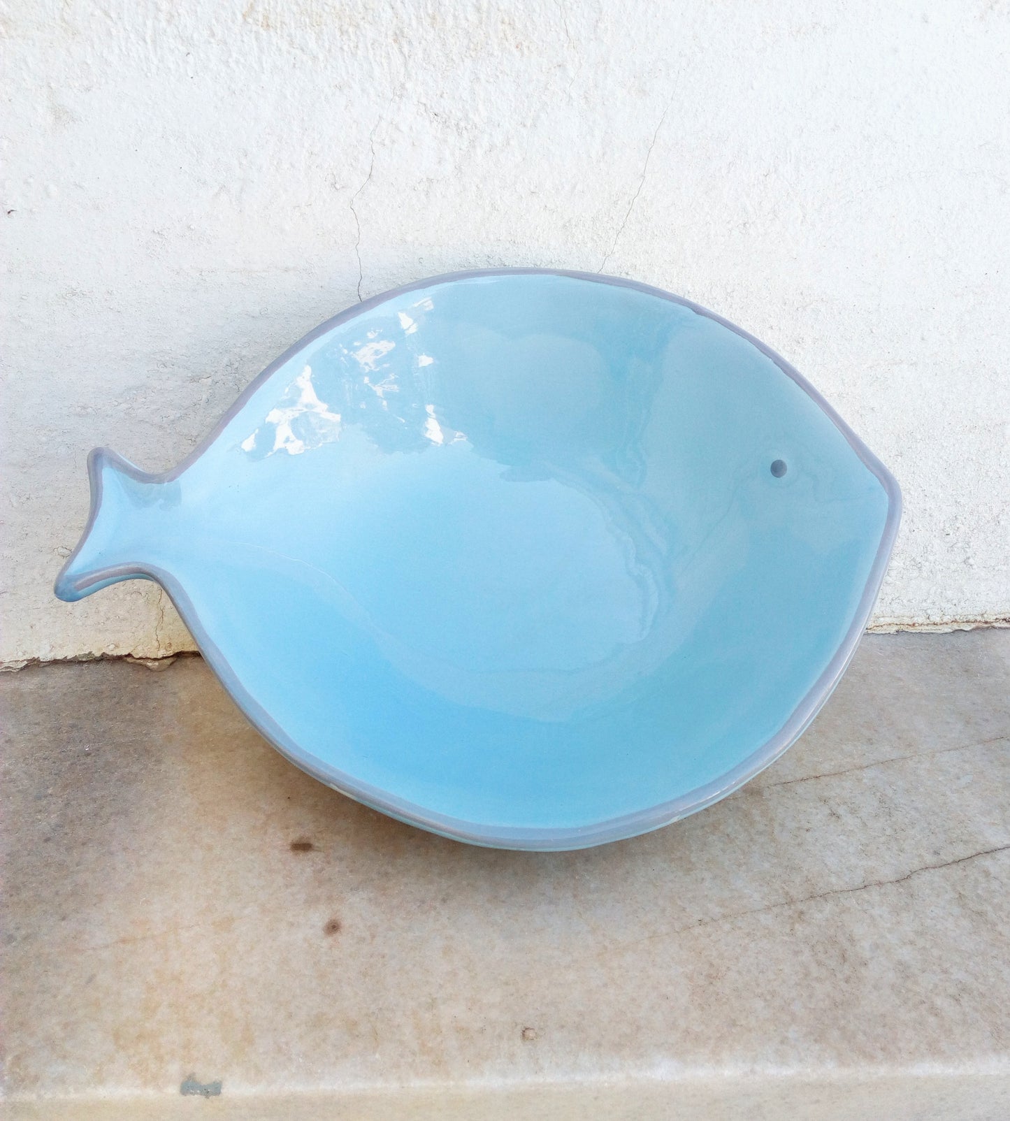 Large Ceramic Fish Bowl