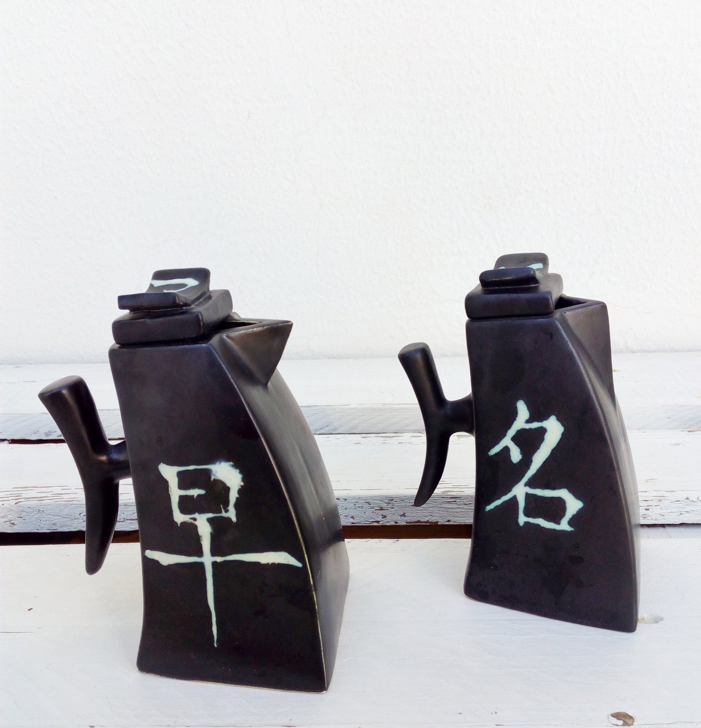 Ceramic Olive Oil And Vinegar Bottle In Japanese Style