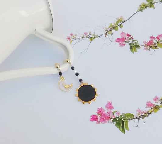 Crescent Moon And Sun Earrings