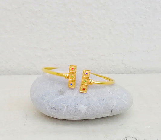 Dainty Gold Bracelet For Women, Thin Byzantine Bracelet, Mom Birthday Gift