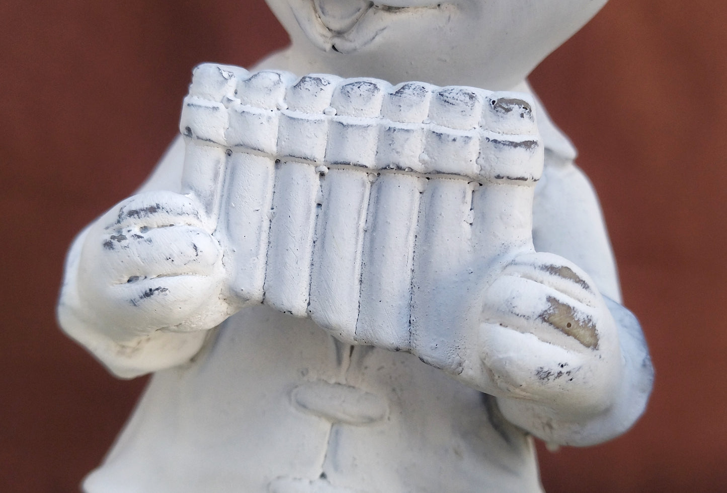 White Ceramic Rabbit Figurine With Music Ornament, Easter Bunny Decoration, Woodland Nursery Decor