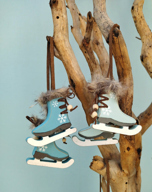 Ξύλινα Στολίδια Παγοπέδιλα