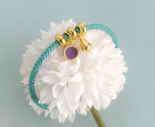 Geometric Enamel Bangle Bracelet, Customized Bracelet Gift For Best Friend, Choose Your Color