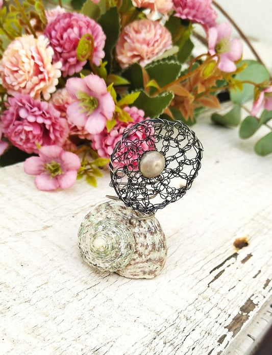 Oxidized Silver Ring For Women, Adjustable