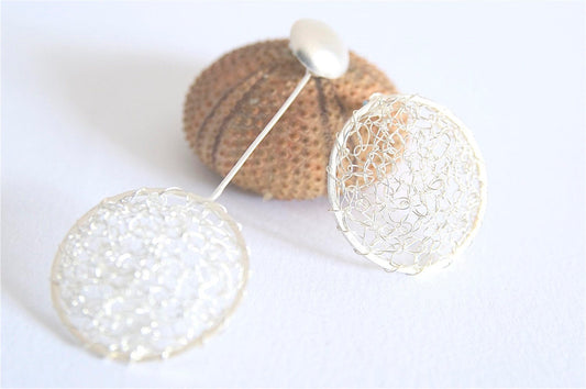 Mix And Match Earrings, Asymmetrical Mesh Earrings For Her