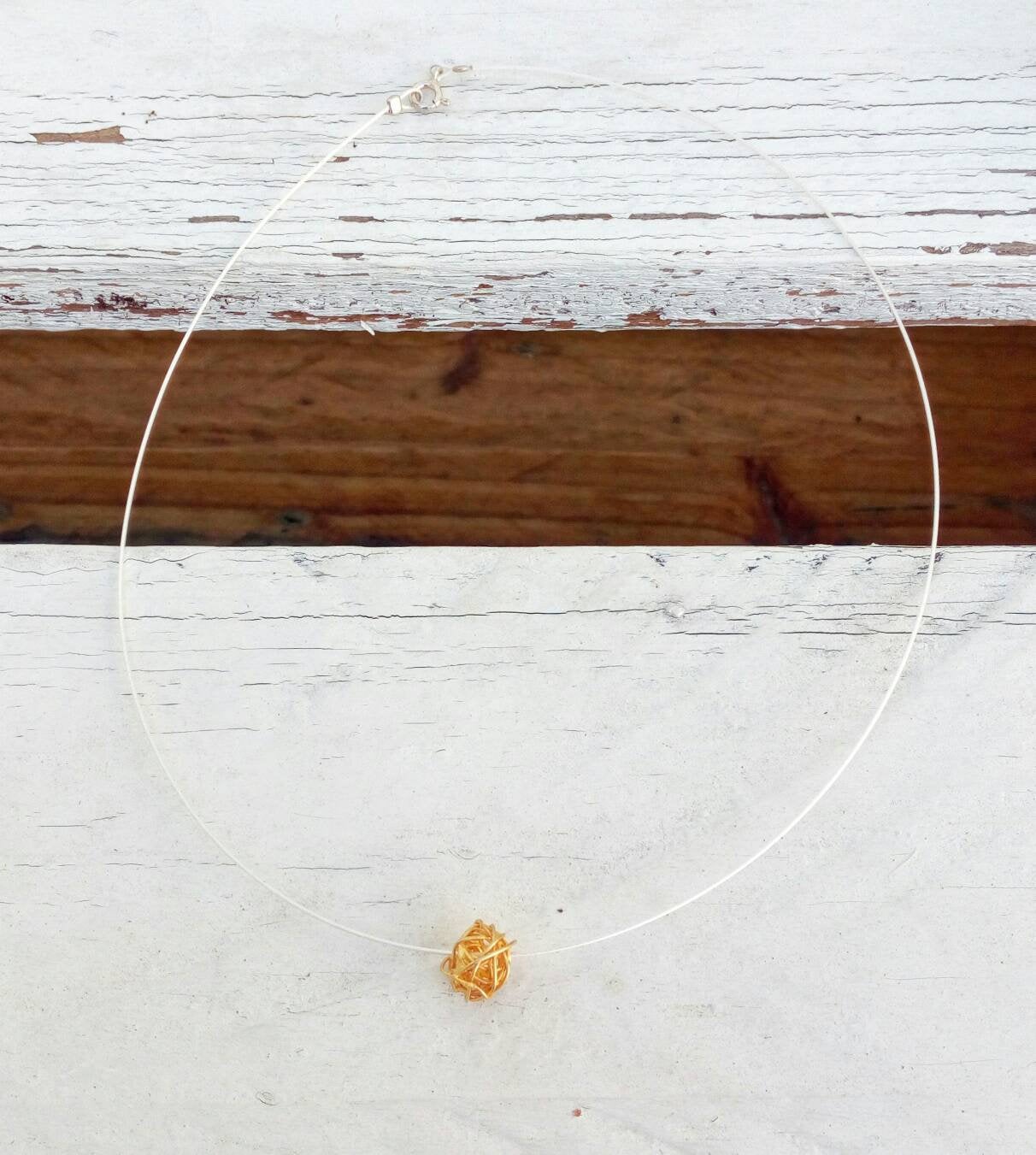 Love Knot Necklace, Gift For Knitter, Sterling Silver Ball Of Yarn Necklace