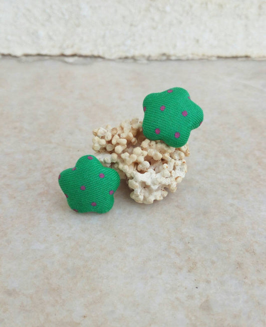 Star Button Earrings, Polka Dot Studs, Cute Everyday Jewellery For Her