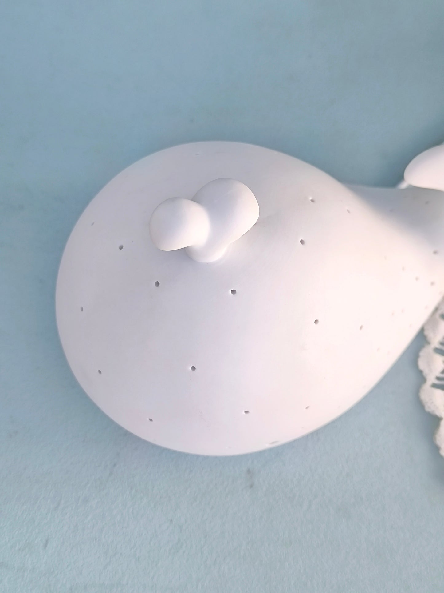 Whale Porcelain Table Lamp, Ocean Nursery Night Light, Cute Kids Room Nightstand Lamp Decor