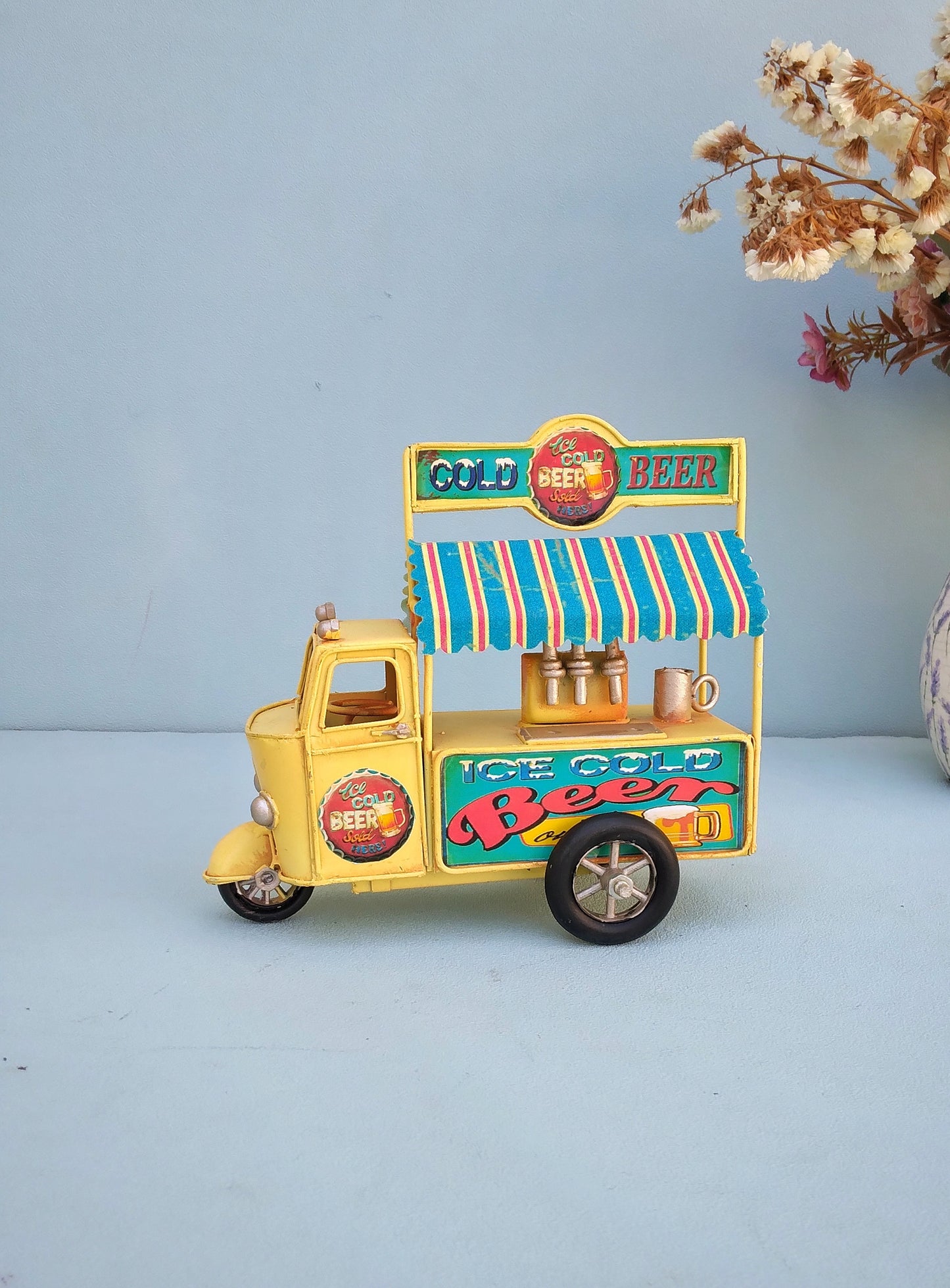 Retro Metal Van, Miniature Beer Truck, Gift For Pub Owner