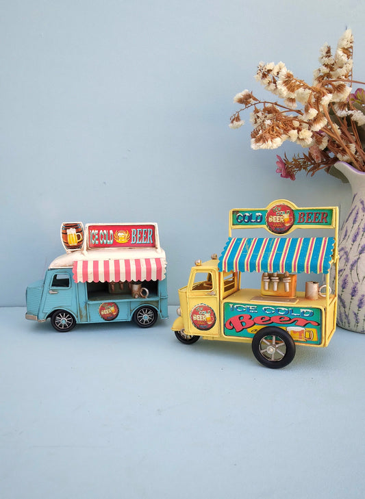 Retro Metal Van, Miniature Beer Truck, Gift For Pub Owner