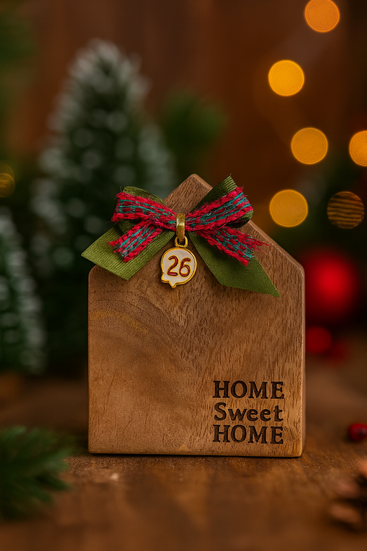 2026 Ξύλινο Γούρι Σπιτάκι