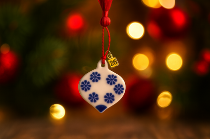 Πορσελάνινο Γούρι 2026 Χριστουγεννιάτικη Μπάλα