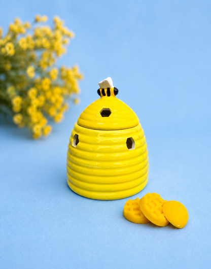 Beehive Wax Melt Burner And Soy Wax Melts Gift Box, Essential Oils Diffuser, Cute Bee Gifts For Nature Lover