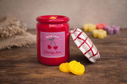 Soy Wax Melts And Wax Melter Gift Set, Ceramic Wax Melt Burner In Marmalade Jar Design, Mother's Day Pamper Gift Box