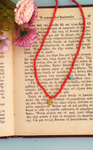 Load image into Gallery viewer, Beaded Gemstone Square Cross Necklace, Cute 18k Gold Plated Silver Cross Charm In Tiny Beads Necklace
