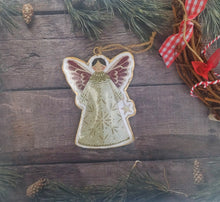 Load image into Gallery viewer, Angel Christmas Ornament For Tree Decoration, Vintage Double Sided Metal Hanging Angel
